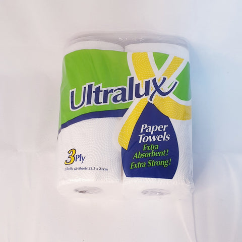 Ultralux White Paper Towels- 2 Pack