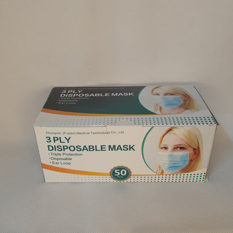 3 Ply Disposable Mask- 50PCS