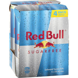 Red Bull Energy Drink Sugar Free- 250 mL 4 pack